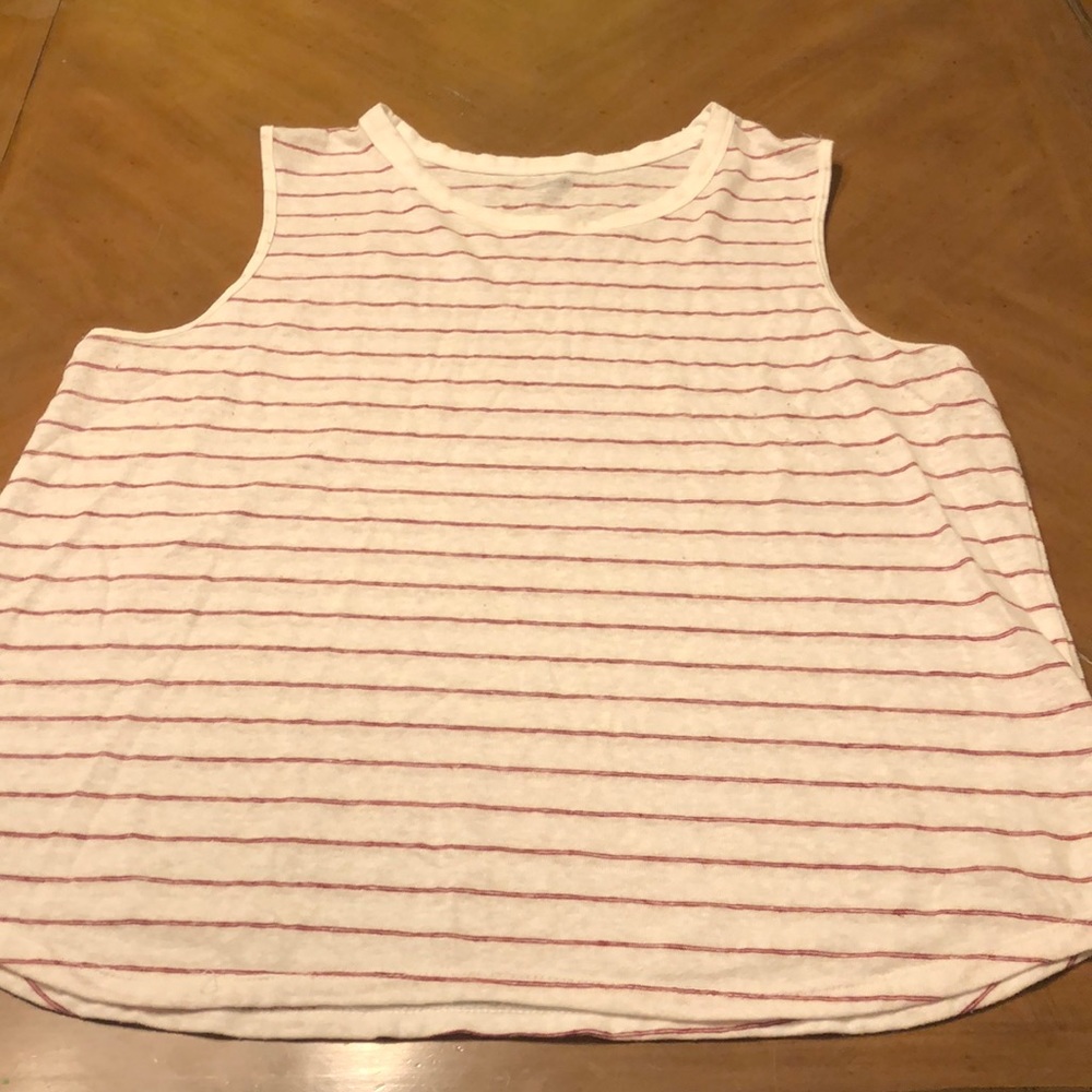 Red striped tank top